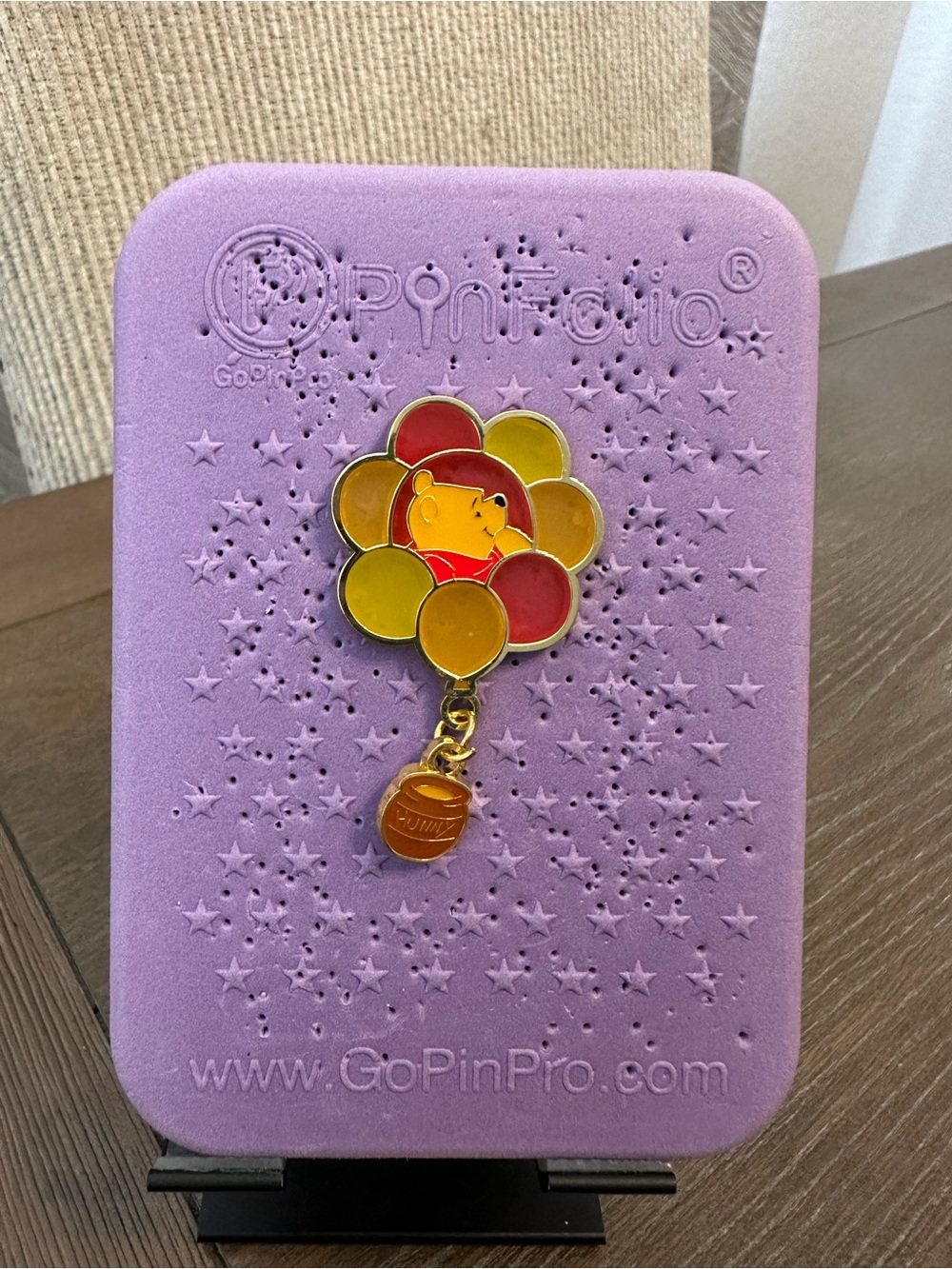 Loungefly Disney Winnie The Pooh Balloon Portrait Stained Glass Pin - Pooh